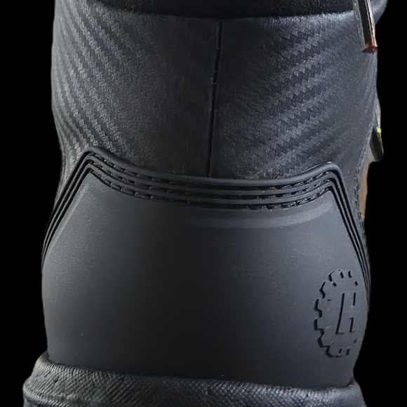 HYTEST Black and Brown Rugged Lace-Up Boots with Non-Slip Sole - Picture 5 of 6